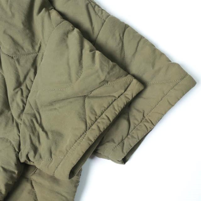Sanca x BEAMS BOY サンカ ビームスボーイ 別注 日本製 ナイロンキルト ショートスリーブジャケット S15FVT04BOY OLIVE 半袖 キルティング |  | 04