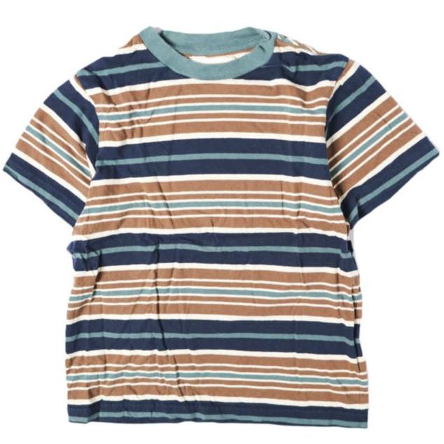BEAMS BOY ビームスボーイ マルチボーダークルーネックショートスリーブTシャツ 13-04-0726-454 ONE SIZE NAVY 半袖 トップス g13760 | 