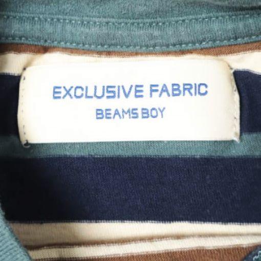 BEAMS BOY ビームスボーイ マルチボーダークルーネックショートスリーブTシャツ 13-04-0726-454 ONE SIZE NAVY 半袖 トップス g13760 |  | 03