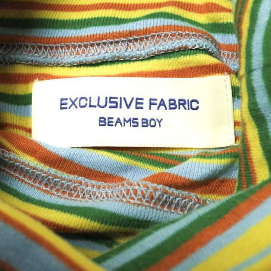 BEAMS BOY ビームスボーイ 22AW マルチボーダーリブタートルネックカットソー 13-14-0018-101 Free YELLOW 長袖 トップス g13768｜looponline｜07