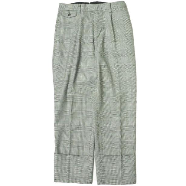 BEAMS BOY ビームスボーイ 22AW ロングダブルヘム スラックス 13-23-0004-803 0 GLEN CHECK パンツ グレンチェック 1タック g13771 | 