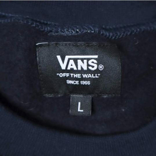 VANS x BEAMS バンズ ビームス 別注 90s Sticker Logo Sweat ロゴプリント 裏起毛 スウェット 121H1040106 L NAVY トレーナー プルオーバー |  | 03