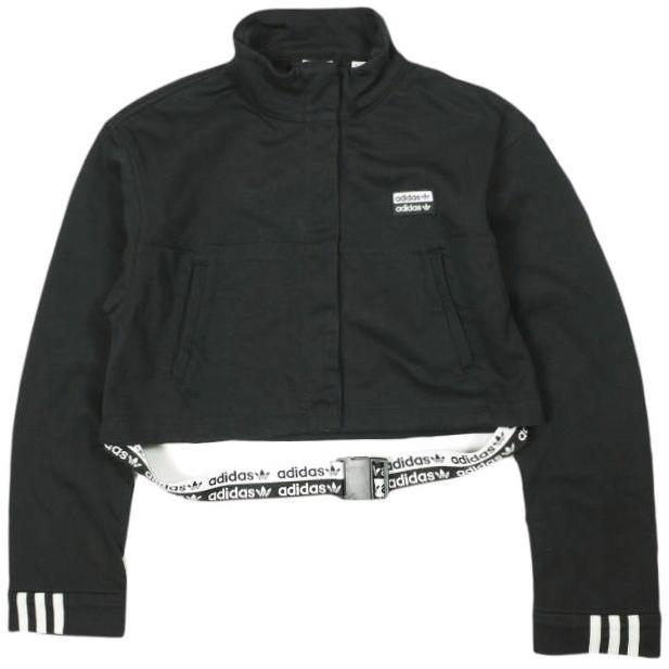 adidas アディダス RYV TRACK TOP クロップド トラックトップ FQ7024 M BLACK ジャケット ブルゾン アウター g13817 | 