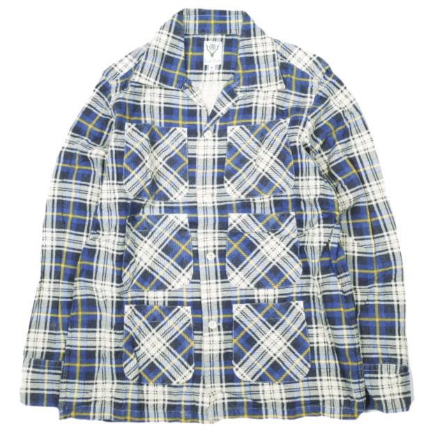 South2 West8 サウスツーウェストエイト S2W8 6 POCKET SHIRT - COTTON PLAID コットンフランネル 6ポケット チェックオープンカラーシャツ | 