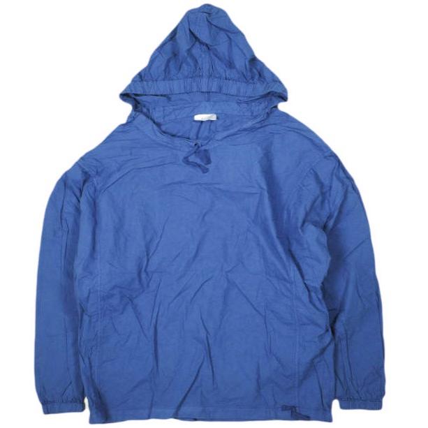 Yarmo ヤーモ 19SS イギリス製 Hooded Smock フーデッドスモック YAR-19SS-PO11 Free BLUE 長袖 シャツ パーカー トップス g13825 | 