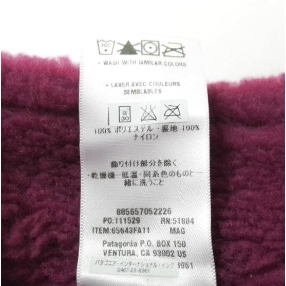 PATAGONIA パタゴニア 2011年製 KID'S RETRO-X JACKET レトロXジャケット 65643 KID'S L(12) MAG パープル フリース カーディガン g13828 |  | 09