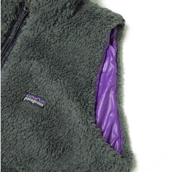 PATAGONIA パタゴニア 2010年製 W'S LOS LOBOS VEST ロス・ロボス・ベスト 25205 S FGE グレー/パープル リバーシブル ボアフリース g13831 |  | 06
