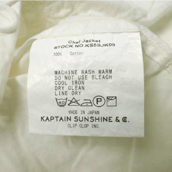 KAPTAIN SUNSHINE キャプテンサンシャイン 日本製 CHEF JACKET シェフジャケット KS5SJK09 ONE SIZE(LADY) OFF WHITE チャイナ アウター |  | 06