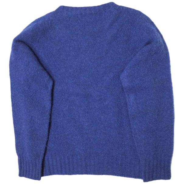 NOR' EASTERLY ノアイースターリー スコットランド製 SHAGGY DOG CREW NECK SWEATER シャギードッグクルーネックニット 34 ブルー g13843 |  | 01