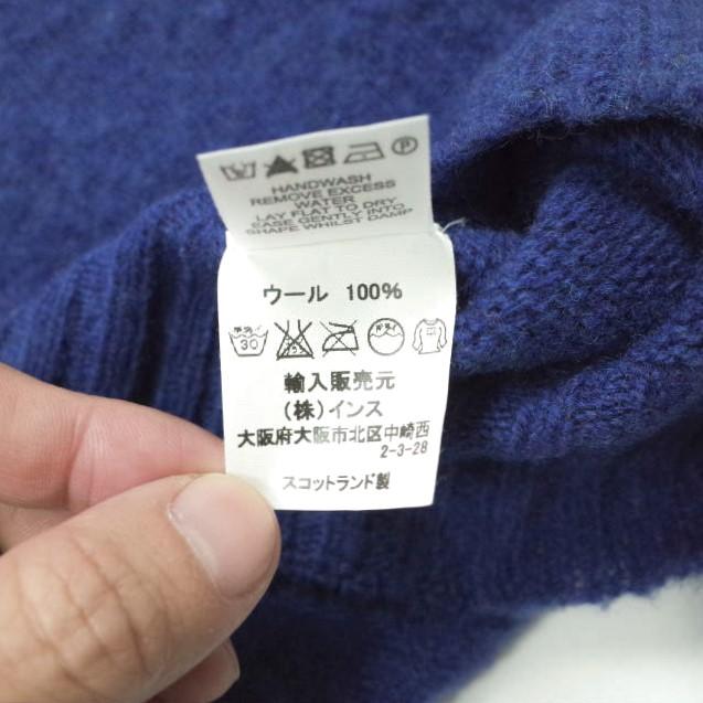 NOR' EASTERLY ノアイースターリー スコットランド製 SHAGGY DOG CREW NECK SWEATER シャギードッグクルーネックニット 34 ブルー g13843 |  | 06