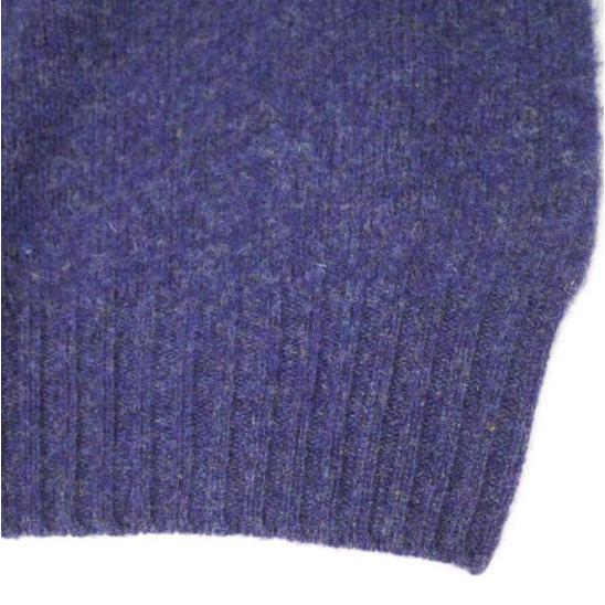 NOR' EASTERLY ノアイースターリー スコットランド製 SHAGGY DOG CREW NECK SWEATER シャギードッグクルーネックニット 34 パープル |  | 05
