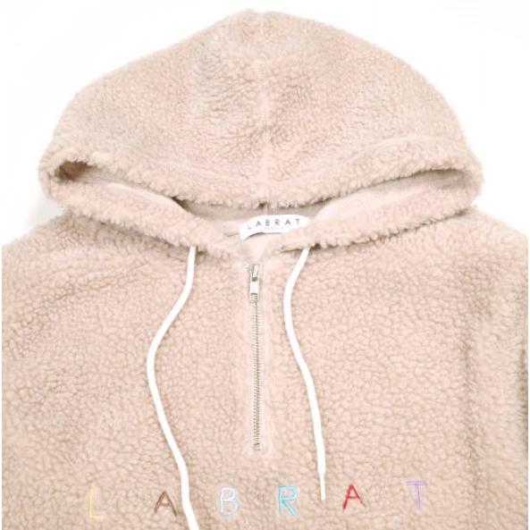 LABRAT ラブラット BOA FLEECE ANORAK JACKET ロゴ刺繍 ボアフリースアノラックパーカー M ピンク BERBERJIN ベルベルジン トップス g13859 |  | 04