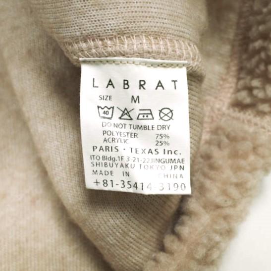 LABRAT ラブラット BOA FLEECE ANORAK JACKET ロゴ刺繍 ボアフリースアノラックパーカー M ピンク BERBERJIN ベルベルジン トップス g13859 |  | 09
