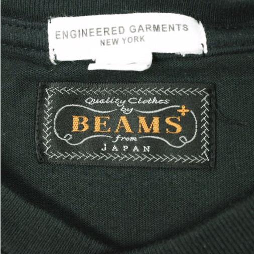 Engineered Garments x BEAMS PLUS エンジニアードガーメンツ 別注 バスケットボールTシャツ Printed Cross Crew Neck T-shirt S Dk.Navy |  | 02