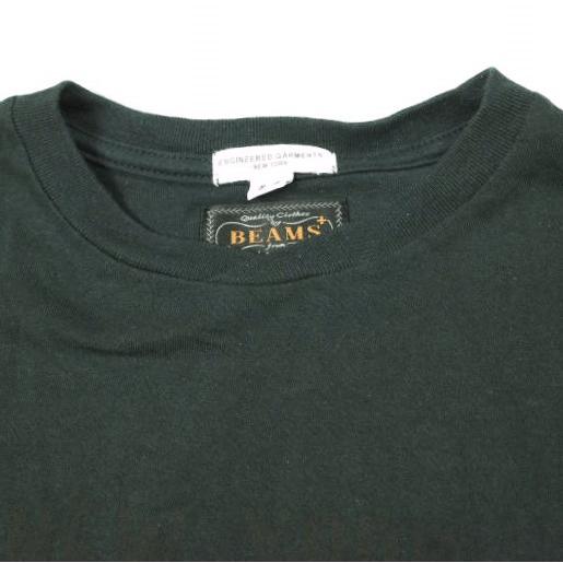 Engineered Garments x BEAMS PLUS エンジニアードガーメンツ 別注 バスケットボールTシャツ Printed Cross Crew Neck T-shirt S Dk.Navy |  | 03
