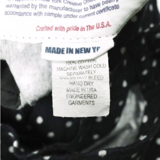 FWK by ENGINEERED GARMENTS エンジニアードガーメンツ Tuck Skirt - Printed Polka Dot ポルカドットタックスカート １ NAVY ボタン |  | 05
