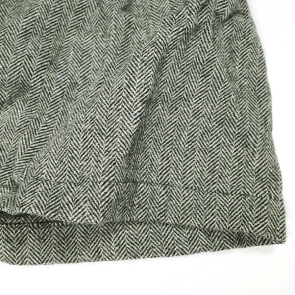 FWK by ENGINEERED GARMENTS エンジニアードガーメンツ Tuck Skirt - Wool HB ウールヘリンボーンタックスカート １ GRAY ボタン フレア |  | 05