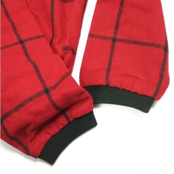 rdv o globe ランデヴーオーグローブ ウィンドウペン オーバーサイズウールスモック 142SH005 3 RED 長袖 チェック プルオーバー シャツ |  | 05