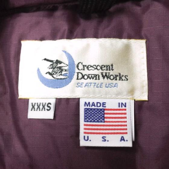 Crescent Down Works クレセントダウンワークス リップストップナイロン ダウンベスト XXXS BROWN KHAKI/PURPLE MADE IN USA g13883 |  | 02