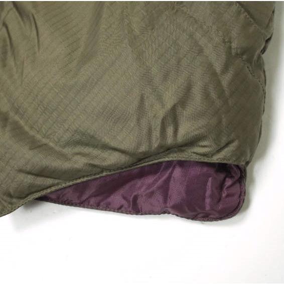 Crescent Down Works クレセントダウンワークス リップストップナイロン ダウンベスト XXXS BROWN KHAKI/PURPLE MADE IN USA g13883 |  | 05