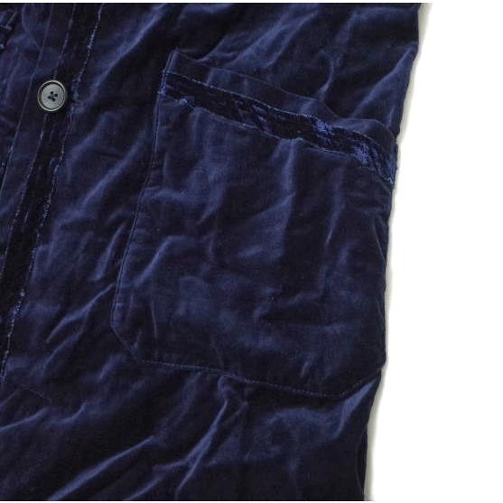 AiE エーアイイー アメリカ製 Shop Coat Cotton Velveteen ベロアショップコート XS ネイビー チェスターコート アウター g13884 |  | 05