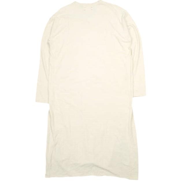 unfil アンフィル raw silk jersey long-sleeve T-shirt dress ローシルクジャージーロングスリーブTシャツドレス OEFL-UW114 1 IVORY |  | 01