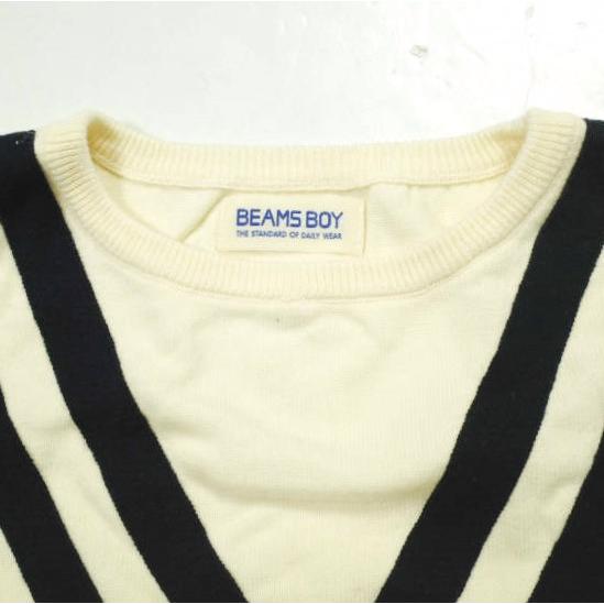 BEAMS BOY ビームスボーイ Vラインクルーベスト 13-05-0083-654 ONE SIZE Natural ジレ ノースリーブ ニット トップス g13925 |  | 03