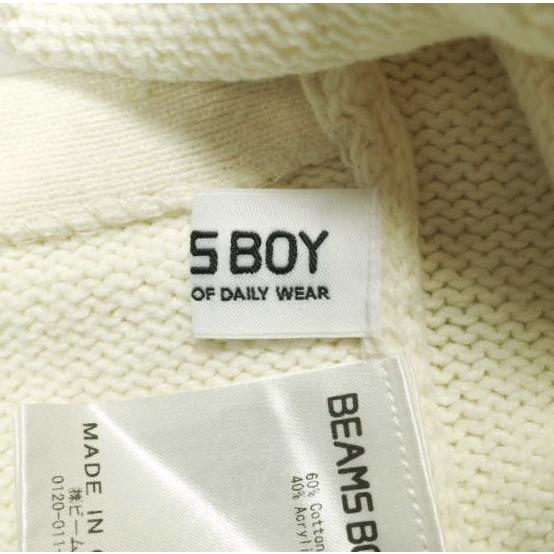 BEAMS BOY ビームスボーイ Vラインクルーベスト 13-05-0083-654 ONE SIZE Natural ジレ ノースリーブ ニット トップス g13925 |  | 07