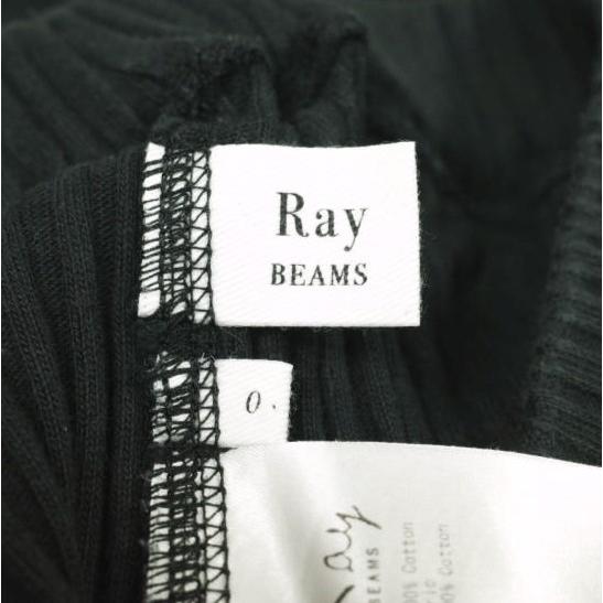 Ray BEAMS レイビームス リブサイドスリットパンツ 63-23-0285-101 0 BLACK ニット コットン イージー ボトムス g13928 |  | 06