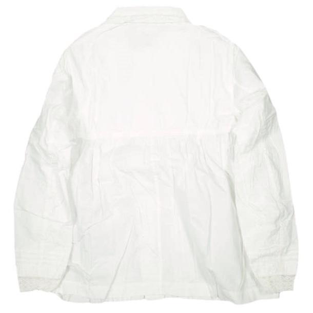 BEAMS BOY ビームスボーイ ラウンドカラーレースブラウス O.BRD丸襟Pタックレース 13-11-0037-867 ONE SIZE WHITE 長袖 プリーツ シャツ |  | 01