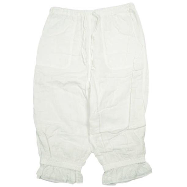 BEAMS BOY ビームスボーイ ドロワー クロップドパンツ 13-28-0032-791 ONE SIZE WHITE イージー レース ボトムス g13938 | 