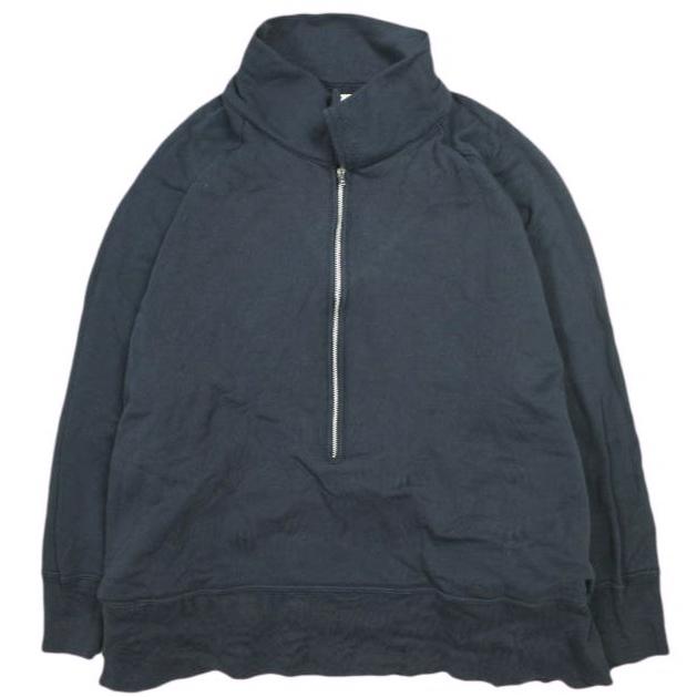 BEAMS BOY ビームスボーイ ハイゲージウラケハーフジップスウェット 13-13-0203-101 ONE SIZE NAVY トレーナー 裏毛 セーラー トップス | 
