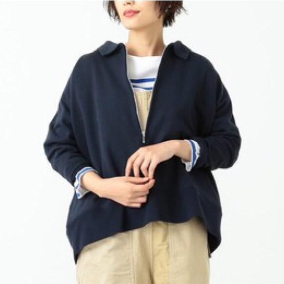 BEAMS BOY ビームスボーイ ハイゲージウラケハーフジップスウェット 13-13-0203-101 ONE SIZE NAVY トレーナー 裏毛 セーラー トップス |  | 02
