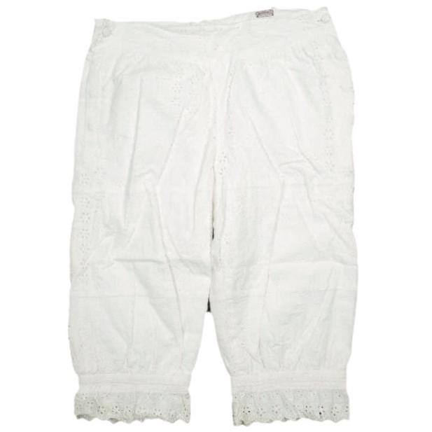 BEAMS BOY ビームスボーイ 日本製 レースクロップドパンツ 13-24-7056-202 ONE SIZE(1号) WHITE カットワーク ボトムス g13954 | 