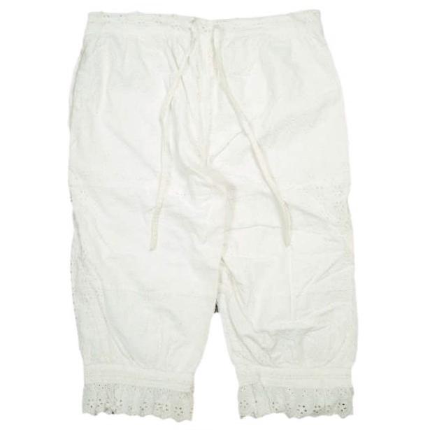 BEAMS BOY ビームスボーイ 日本製 レースクロップドパンツ 13-24-7056-202 ONE SIZE(1号) WHITE カットワーク ボトムス g13954 |  | 01