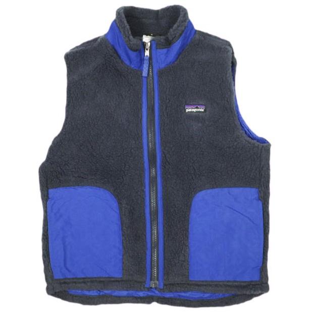 PATAGONIA パタゴニア 13AW KIDS Retro-X Vest レトロXフリースベスト 65618 M GNY ネイビー ジレ ボア トップス g13981 | 