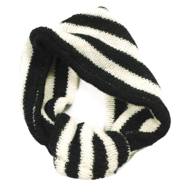 BERNSTOCK SPEIRS バーンストックスペアーズ イギリス製 ウールボーダーニットヘアバンド 73-43-0016-420 BLACK/NATURAL ターバン 帽子 |  | 01