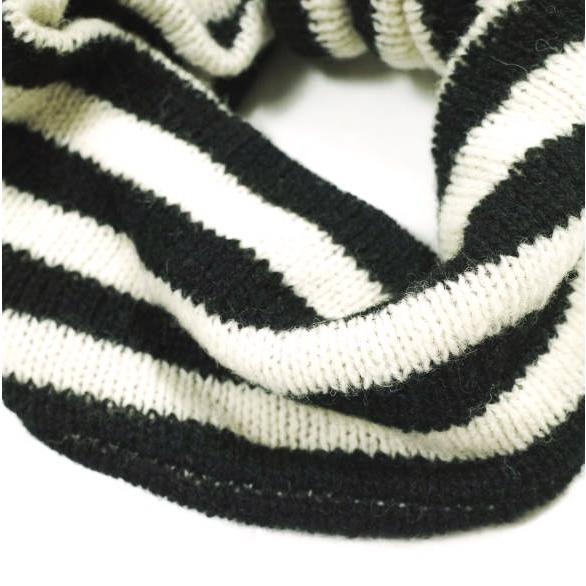 BERNSTOCK SPEIRS バーンストックスペアーズ イギリス製 ウールボーダーニットヘアバンド 73-43-0016-420 BLACK/NATURAL ターバン 帽子 |  | 04