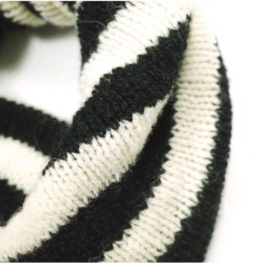 BERNSTOCK SPEIRS バーンストックスペアーズ イギリス製 ウールボーダーニットヘアバンド 73-43-0016-420 BLACK/NATURAL ターバン 帽子 |  | 05