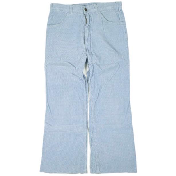Levi's リーバイス 80s フレアコーデュロイパンツ 22513 1512 W32 ライトブルー 1982年製造 ボタン裏32 42TALON ヴィンテージ ボトムス | 