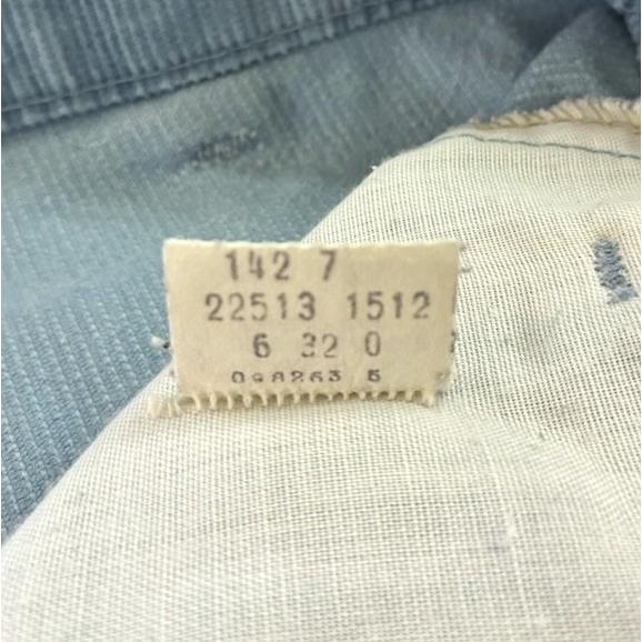 Levi's リーバイス 80s フレアコーデュロイパンツ 22513 1512 W32 ライトブルー 1982年製造 ボタン裏32 42TALON ヴィンテージ ボトムス |  | 07