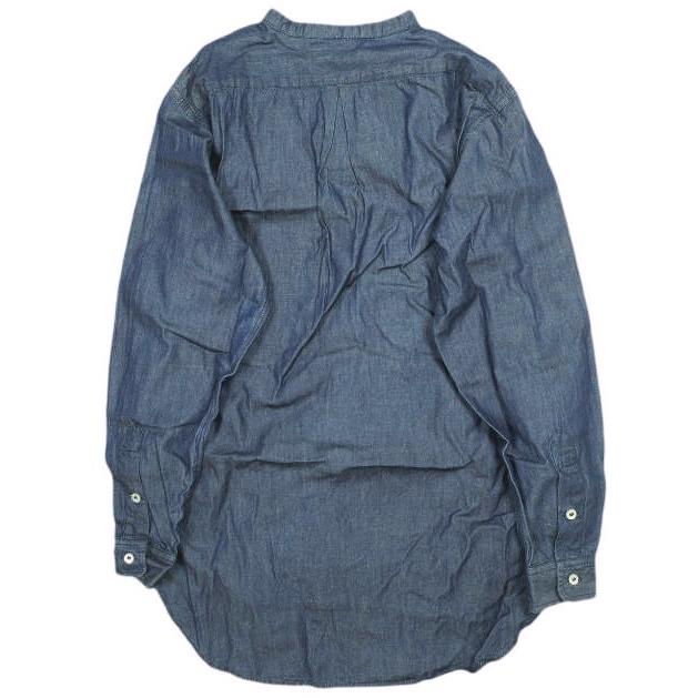 Yarmo ヤーモ イギリス製 BAND COLLAR SHIRTS ダンガリーバンドカラーシャツ YAR-15AW S1 S Indigo 長袖 トップス g13996 |  | 01