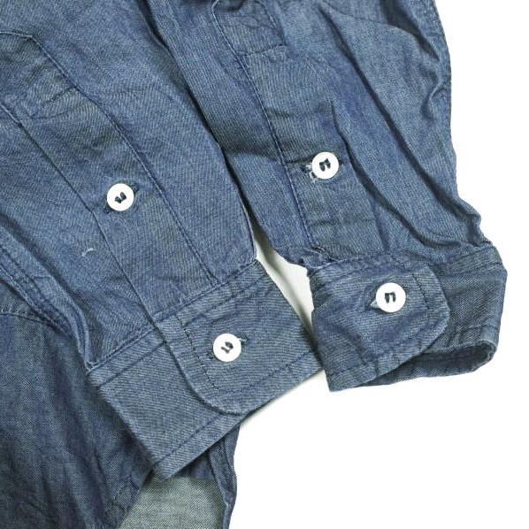 Yarmo ヤーモ イギリス製 BAND COLLAR SHIRTS ダンガリーバンドカラーシャツ YAR-15AW S1 S Indigo 長袖 トップス g13996 |  | 03