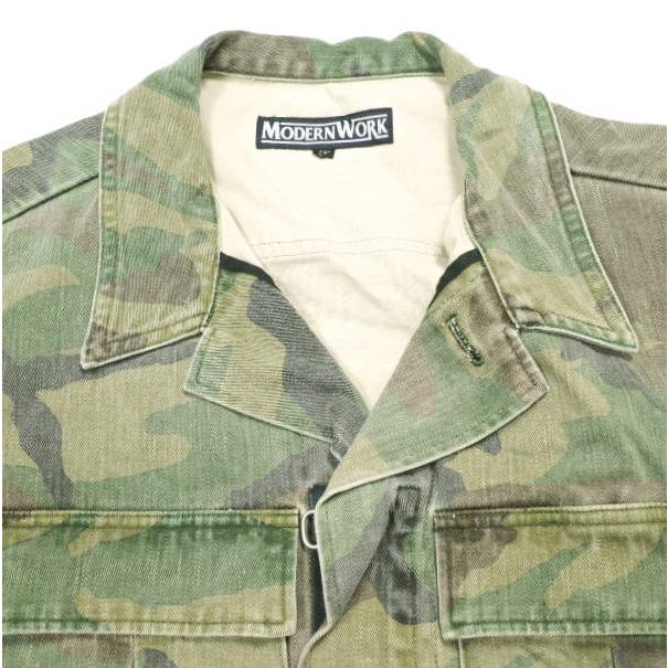MODERN WORK モダンワーク 日本製 カモフラージュワークジャケット XS CAMO アウター g14005 |  | 03