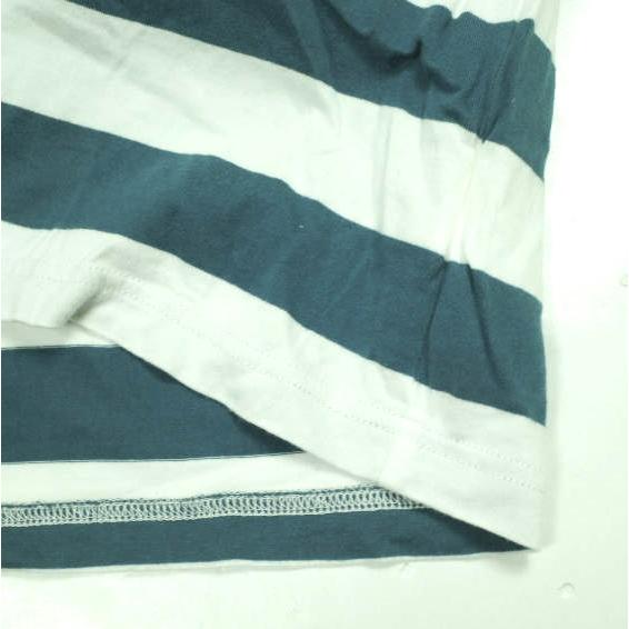 BRU NA BOINNE ブルーナボイン 日本製 モックネックワイドボーダーロングスリーブTシャツ No.8198 M Green/White 長袖 トップス g14008 |  | 04