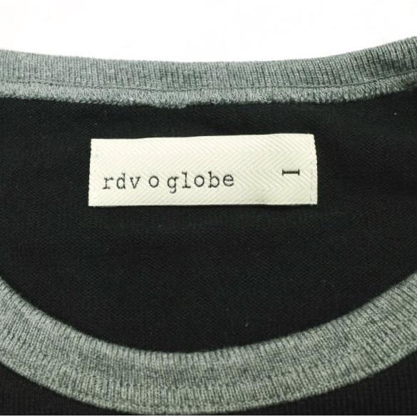 rdv o globe ランデヴーオーグローブ 日本製 ヘビーウェイトコットンリンガーロングスリーブTシャツ 142JE005 1 BLACK 長袖 トリム g14010 |  | 02