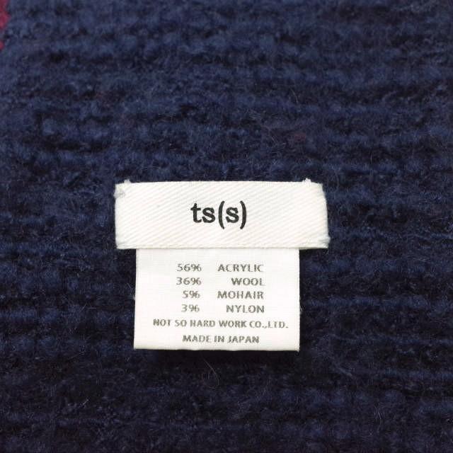 ts(s) ティーエスエス 日本製 ブークレボーダーモヘヤマフラー Murti ニット ウール ストール g14050 |  | 02