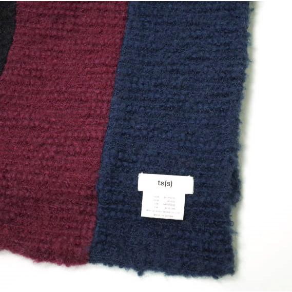 ts(s) ティーエスエス 日本製 ブークレボーダーモヘヤマフラー Murti ニット ウール ストール g14050 |  | 03