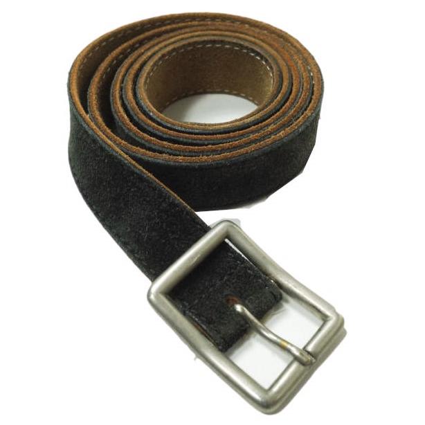 COMME des GARCONS HOMME PLUS コムデギャルソンオムプリュス 日本製 カウスエードベルト PT-K304 ブラック 牛革 レザー ナロー g14169 | 
