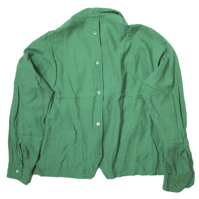 UNUSED アンユーズド 20SS 日本製 コットンレーヨン オープンカラーシャツ US1746 M グリーン 長袖 開襟 トップス g14187 |  | 01